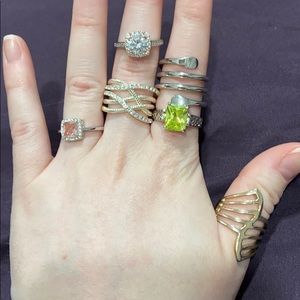 Rings all size 7 worn one a few times
